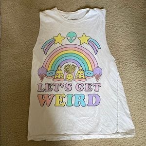 URBAN OUTFITTERS ‘LET’S GET WEIRD’ MUSCLE TEE